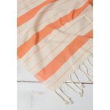 Kyver Gözde%100 Pamuk Plaj Havlusu, Hamam Peştamal, Banyo Havlusu, Misafir Havlusu, Havuz Havlusu, SPA Havlusu 90X190 cm (Turuncu)