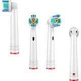 Kyver Oral-B 3D White 8'li Yedek Başlık Beyaz Renk Orta Sertlikte Fırça Kılı ile Diş Temizliği