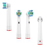 Kyver Oral-B Uyumlu 3D White 4’lü Dış Fırçası Yedek Başlığı