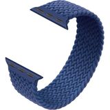Kyver Örgü Solo Loop Kordon, Seri 10 42mm, Apple Watch ile Uyumlu 41mm 40mm 38mm Seri 9/8/7/6/SE/5/4/3 Small Lacivert