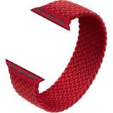 Kyver Örgü Solo Loop Kordon, Seri 10 46mm, Apple Watch ile Uyumlu 45mm 44mm 42mm Seri 9/8/7/6/SE/5/4/3 Medium Kırmızı