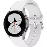 Kyver Samsung Galaxy Watch 7, 6, 5, 4, Active2 44mm, Uyumlu Silikon Kordon 20mm - Beyaz