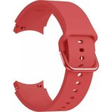 Kyver Samsung Galaxy Watch 7, 6, 5, 4, Active2 44mm, Uyumlu Silikon Kordon 20mm - Kırmızı
