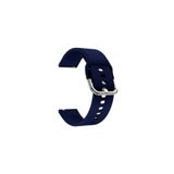 Kyver Samsung Galaxy Watch Active2 44mm Uyumlu 20mm Silikon Kordon Lacivert