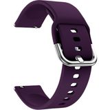 Kyver Samsung Galaxy Watch Active2 44MM Uyumlu 20MM Silikon Kordon Mor