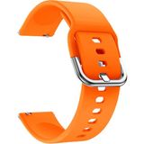 Kyver Samsung Galaxy Watch Active2 44MM Uyumlu 20MM Silikon Kordon Turuncu