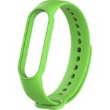 Kyver Xiaomi Mi Band 5 ve 6 Akıllı Bileklik Silikon Kordon Kayış Açık Yeşil