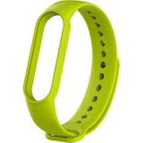 Kyver Xiaomi Mi Band 5 ve 6 Akıllı Bileklik Silikon Kordon Kayış Fıstık Yeşil