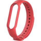 Kyver Xiaomi Mi Band 5 ve 6 Akıllı Bileklik Silikon Kordon Kayış Kırmızı