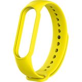 Kyver Xiaomi Mi Band 5 ve 6 Akıllı Bileklik Silikon Kordon Kayış Sarı