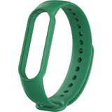 Kyver Xiaomi Mi Band 6 Akıllı Bileklik Uyumlu Silikon Kordon Kayış Koyu Yeşil