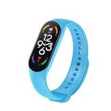 Kyver Xiaomi Mi Band 7 ile UyumluAçık Mavi Silikon Kordon