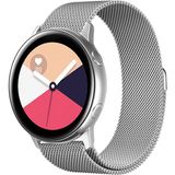 Kyver Xiaomi Watch S1 - Kyver Xiaomi Watch S1 Active Uyumlu Milano Loop Metal Hasır Kordon (Gümüş)