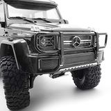 KYX RC Crawler Araba Traxxas 6x6 TRX6 TRX4 için Yarış Alaşım Ön Tampon Yükseltme Parçaları Aksesuarları