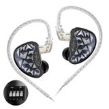 KZ AS24 Pro Kulak İçi Monitör Kulaklık, 24BA Sürücüler 8 Ayar Anahtarlı Yüksek Performanslı IEM, HiFi Bas Gürültü Yalıtımı Kulakiçi Tüm Frekanslarda Netlik Rahat Kulaklıklar (Nomic)