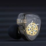 KZ Audio Kz Merga Hibrit Sürücü Hi-Fi Monitör Yüksek Hassasiyetli (104DB) Kablolu Kulak Içi Kulaklık-MİKROFONSUZ-