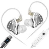 Kz Axas Oyuncu Hi-Fi Oyuncu Iem Kulak Içi Kulaklık (Type-C - Mikrofonlu) - Gümüş