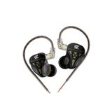 Kz Dqs Dinamik Sürücü Hifi Iem Kulak Içi Kulaklık - Mikrofonlu - Siyah