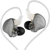 KZ EDC Pro Kulak İçi Monitörler, HiFi Stereo Sahne/Stüdyo IEM Kablolu Gürültü İzolasyonlu Spor Kulaklıkları/Kulaklıklar/Kulaklıklar Müzisyen Audiophile için Çıkarılabilir Kablo (Mikrofonsuz, Gümüş