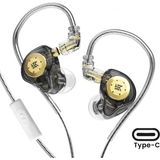 Kz Edx Pro Iem Kulak Içi Kulaklık (Type-C - Mikrofonlu) - Siyah