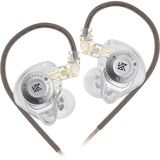 KZ EDX PRO X HiFi Kulak İçi Monitör Kulaklıklar, Spor Dinamik Kulak İçi Kulaklık 0.75 Pin Kablosu, Audiphiles için Güçlü Bas Kulaklık (Kristal, Mikrofon Olmadan)