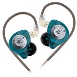 KZ EDX Pro X Kulak İçi Kulaklık, HiFi IEM Kulaklık, Derin Bas Sesli Kulak İçi Monitör Çıkarılabilir Kablolu, Audiophile Dj Şarkıcılar için-Siyan Mikrofonsuz
