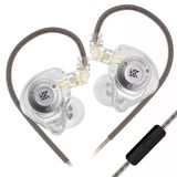 Kz Edx Pro X Kulak İçi Kulaklıklar, Hifi Iem Kulaklıklar, Çıkarılabilir Kablo İle Derin Bas Sesli Kulak İçi Monitör, Odyofil Dj Şarkıcıları İçin-Beyaz Mikrofon