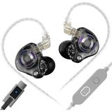 Kz Gale Hi-Fi Gaming Iem Kulak Içi Kulaklık (3.5mm - Mikrofonlu) - Siyah - Type-C - Mikrofonlu
