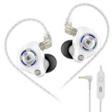 KZ Mikrofonlu Gale Kablolu Kulaklıklar, Oyun için HiFi Deep Bass Comfort-Fit Kulak Tomurcukları, Oyun için Süper Doğrusal Sürücü IEM, PC, PS5, PS4, Nintendo, Switch, Steam Deck ile Uyumlu (3.5, Beyaz)