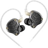 KZ PR3 Kulakiçi Bas Stereo Ses Rahat Kablolu Kulaklıklar, 13,2 mm Düzlemsel Manyetik Sürücü Kulak İçi Monitör Kulaklıklar HiFi Kulaklık Ses Mühendisleri, Müzisyenler için (Siyah, Mikrofonsuz)