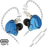 Kz Zsn Pro x Iem Hibrit Kulak Içi Kulaklık (Type-C - Mikrofonlu) - Mavi