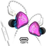 Kz Zst x Iem Hibrit Kulak Içi Kulaklık (Type-C - Mikrofonlu) - Mor