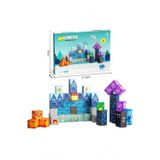 KZL Manyetik Blok Yapı Küpleri Seti 64 Parça (2x2x2 cm) - Mıknatıslı Zeka Oyuncağı