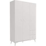 Kzn Home Akasya 3 Kapaklı 2 Çekmeceli Mdf Gardrop