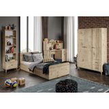 Kzn Home Akasya Modern Genç Odası Takımı Meşe - 4 Parçalı ve Tamamı 1. Kalite Mdf - Antik Meşe