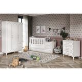 Kzn Home Hayal Modern Bebek Odası Takımı Beyaz - 3 Parçalı
