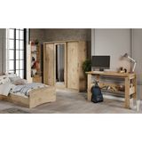 Kzn Home Samira Modern Genç Odası Takımı Meşe - 5 Parçalı ve Tamamı Mdf - Akçaağaç