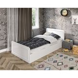 Kzn Home Snow Tek Kişilik Country Tarzı MDF Karyola 100CM x 200CM Ölçülerinde Sağlam Yapı