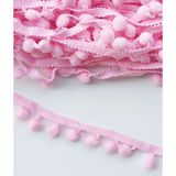 Kzn Şerit Ponpon 5 Metre - Pembe