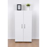 KZY 110 Cm Dolap Elbise Dolabı Kazak Kışlık Kıyafet Dolabı Gömlek Dolabı Beyaz