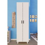 KZY 8 Raflı 2 Kapaklı 16R Çocuk Elbise Dolabı Banyo Dolabı Çok Amaçlı Dolap Beyaz