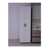 KZY 8 Raflı 2 Kapaklı 16R Mutfak Dolabı Banyo Dolabı Çok Amaçlı Dolap Beyaz