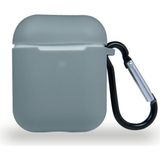 Kzy Apple Airpods Renkli ve Askılı Silikon Kılıf - Gri