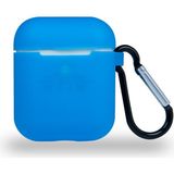 Kzy Apple Airpods Renkli ve Askılı Silikon Kılıf - Mavi