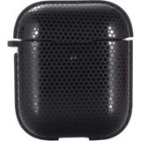 Kzy Apple Airpods Uyumlu Bal Peteği Tasarımlı Kılıf - Siyah