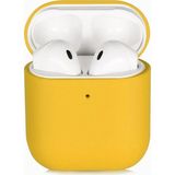 Kzy Apple Airpods Uyumlu Ince ve Esnek Yapılı Kılıf - Sarı