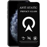 Kzy Apple iPhone 11 Pro Tam Kaplayan Anti Statik Görünmez Safir Ekran Koruyucu Hayalet Cam - Saydam