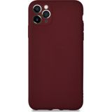 KZY Apple iPhone 11 Promax Kılıf Kamera Korumalı Premier Silikon Kapak Mürdüm