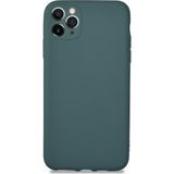 KZY Apple iPhone 11 Promax Kılıf Kamera Korumalı Premier Silikon Kapak Petrol Mavisi
