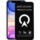Kzy Apple iPhone 11 Tam Kaplayan Anti Statik Görünmez Safir Ekran Koruyucu Hayalet Cam - Saydam